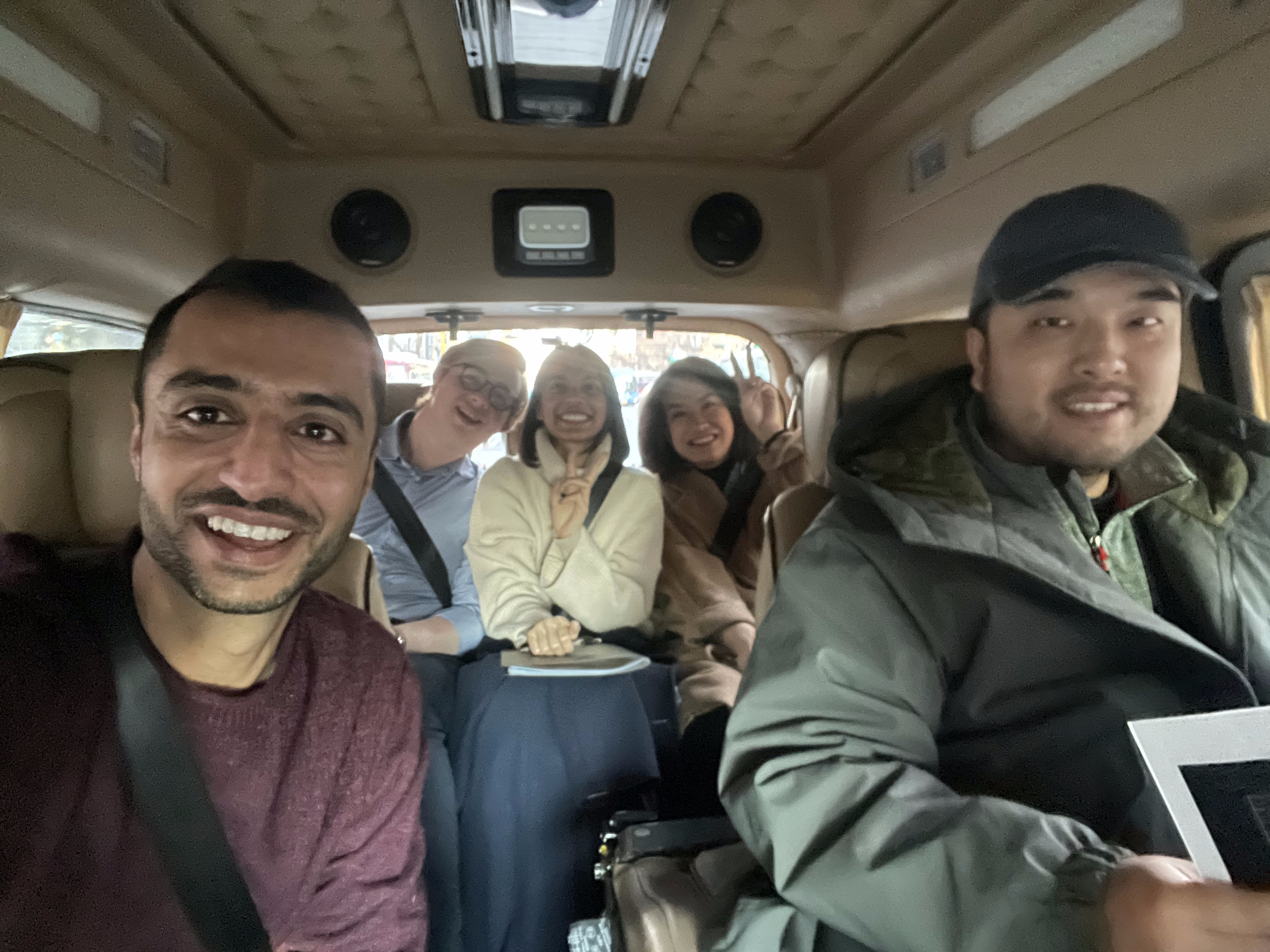 South Korea Avatars Field Trip, van selfie